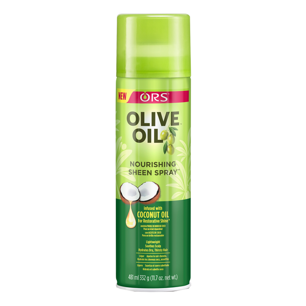 ORS™ Olive Oil Nourishing Sheen Spray with Coconut Oil for Natural and Relaxed Hair (481 ml / 332 g / 11.7 oz)