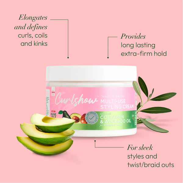 ORS™ Olive Oil CurlShow Multi-Use Style Cream infused with Collagen & Avocado Oil (57.1 ml / 1.75 fl oz)