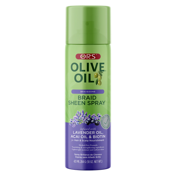 ORS™ Olive Oil Braidzone Braid Sheen Spray with Lavender Oil, Acai Oil & Biotin (421 ml / 284 g / 10 oz)